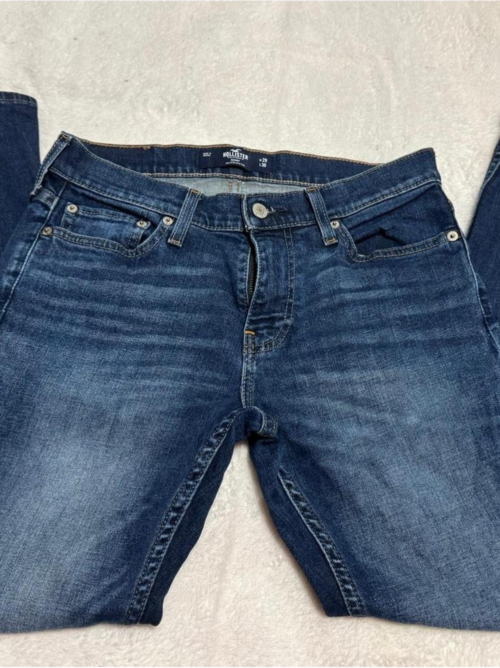 Hollister Men’s Blue Slim Straight Jeans